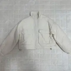 RiLi ホワイト キルティングジャケット　冬アウター レディース