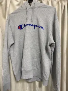 Champion グレー パーカー フード付き