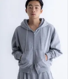 SINSS ヘビーウェイトダブルジップフーディー　（短丈）