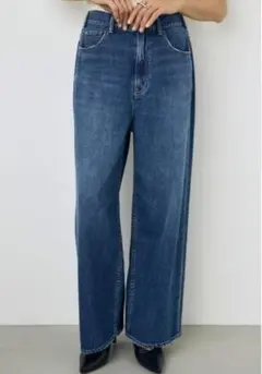美品　今季　AZUL DENIM リラックスワイドデニム