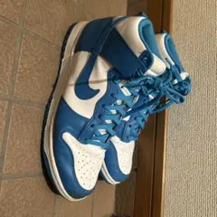 青/白 ハイカットスニーカー　値下げ検討します