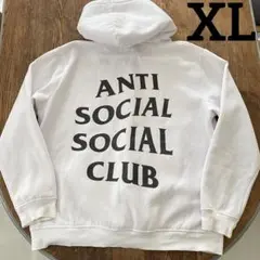 アンチソーシャルソーシャルクラブ パーカー ホワイト XL 裏起毛 フーディ