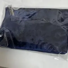 コスメデコルテ　クリスマスコフレ　2023 フラワーポーチ　ネイビー　ポンポン