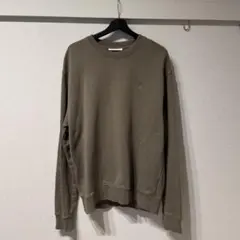 AMI Paris ロゴ刺繍 スウェット トレーナー オリーブ XL