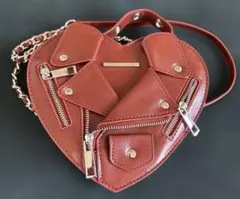 Darich♡ライダースライクハートミニバッグ♡レッド - メルカリ