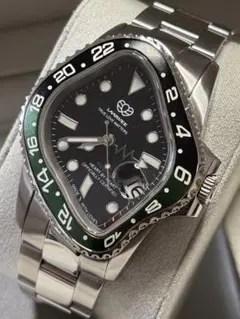LAARVEE ラーヴィー 腕時計 PEA001 GMT 黒x緑のサムネイル