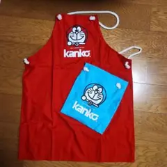 ドラえもん エプロン 赤、水色2色セット非売品