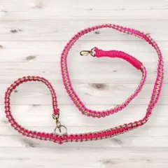 パラコード製ピンクゴールドリード