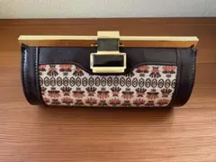レトロ アンティーク メイクポーチ クラッチバッグ
