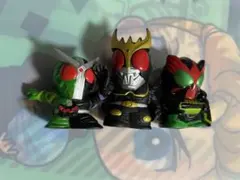 仮面ライダー　指人形　クウガ、W、オーズセット