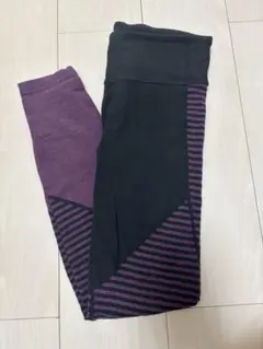 Gap Fitギャップフィット　パープル&ブラックレギンス XSのサムネイル