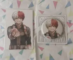 ヒロアカ 轟焦凍 特典ポストカード JCS缶バッジ