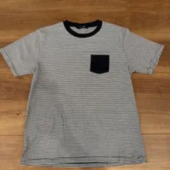 nano universe ストライプ Tシャツ 半袖