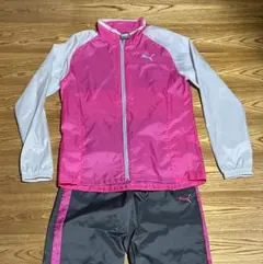 ”PUMA”レディース・ナイロンセットアップ　スポーツ　Ｌサイズ