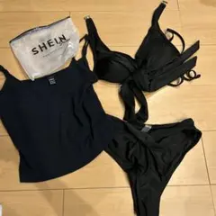 SHEIN 水着 3点セット ブラックのサムネイル