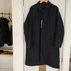 nano universe ステンカラーコート ウール混合