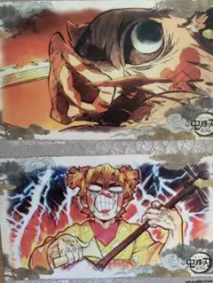 鬼滅の刃　ufotable   絵巻カフェ  ランチョンマット　伊之助　善逸