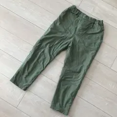 ☆美品☆UNIQLO キッズパンツ 130 オリーブグリーン　裏起毛