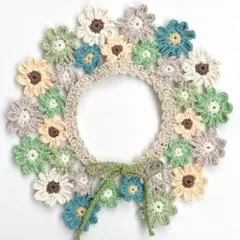 baby&kids お花 つけ襟 ハンドメイド かぎ針編み かぎ編み