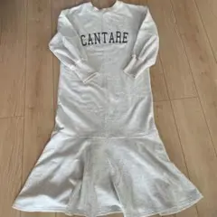 Bab ハーフジップロゴスウェット2wayマーメイドフレアワンピース