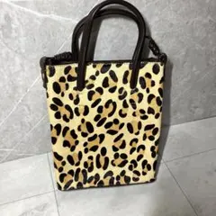 美品 A VACATION CARAMEL レオパード ミニバッグ - メルカリ