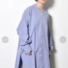 CITY SHOP ブルーツイルシャツ BAYCREW'S