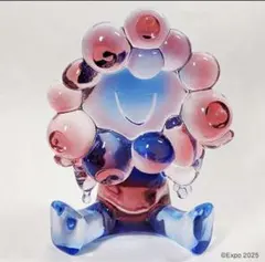 【新品レア】ミャクミャク　クリアフィギュア　モノトーン　ブラック　黒ミャク（２） 新品レア】ミャクミャク クリアフィギュア モノトーン ブラック 黒