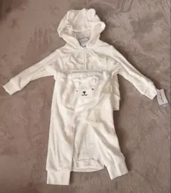 ［新品未使用］Carter's クマの顔付き3点セット9M