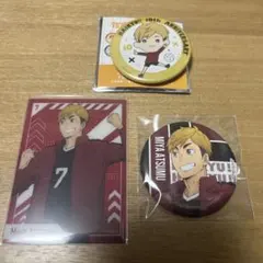 ハイキュー　宮侑　10周年記念展　缶バッジ　クリアカード　たすっこ