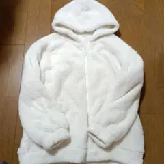 ハニーズ　ボアジャケット　白　ホワイト　LL