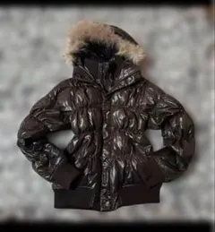 00s 平成初期 y2k ダウンジャケット ダブルジップ お兄系 brown