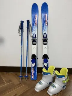 3セットKAZAMA スキー板126cm,ブーツ22.5,ストック100cm付 3セットKAZAMA スキー板126cm,ブーツ22.5,ストック100cm付 2026年最新