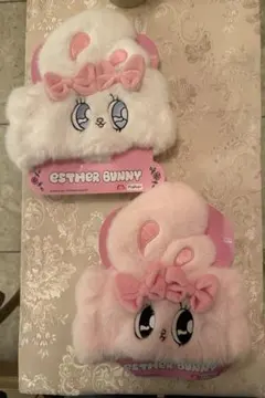 【新品未使用】エスターバニー ヘアバンド　ピンク　ホワイト　白２種セット