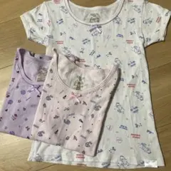 半袖インナー130女の子3枚セット綿100