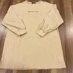 【美品】lovetoxic ベージュ 長袖ワンピースM