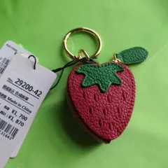 いちご型キーホルダー/いちご型チャーム/レッドグリーン/