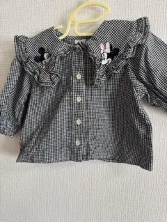 ミッキー・ミニー フリル付きシャツ