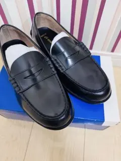 ムーンスター ローファー BV520A ブラック 牛革25cm 3E 通学靴