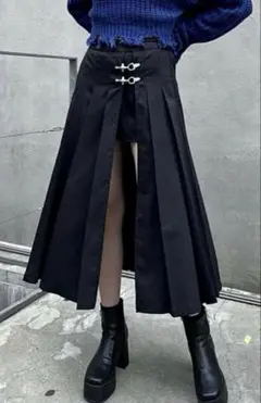 RASVOA ファイヤーバックルミディスカート
