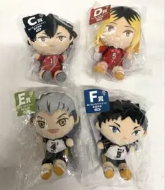 フリューくじ　ハイキュー　ハイキュー！！　ぬいもっち　4体セット