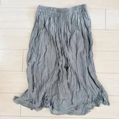 アズノウアズサイズ38綿100%ガウチョワイドパンツカジュアルウエストゴム楽々