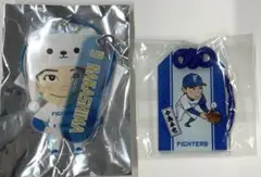 【まとめ買い歓迎】ファイターズ オーロラキーリング お守りキーホルダー 中島卓也