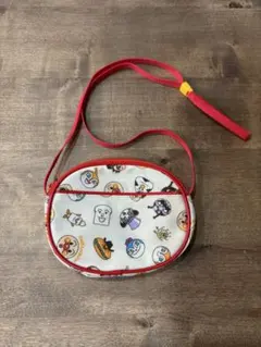 アンパンマン柄　ポシェット　赤