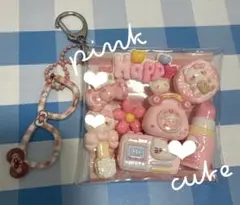 ガチャ詰めポーチ　ネコ　ピンク