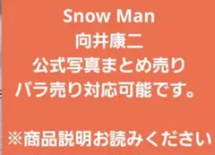 Snow Man　向井康二　公式写真まとめ売り