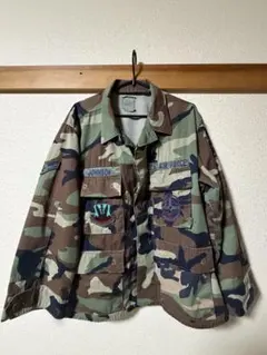 US AIR FORCE ウッドランドカモフラージュBDUジャケット90〜00