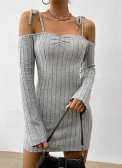 新品未使用　Lサイズ　ニットワンピ　0516 大きいサイズ