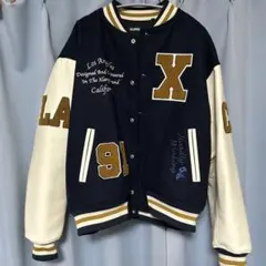 【美品】2023年モデル エクストララージ 袖レザー　スタジャン Mサイズ 2025年最新】Yahoo!オークション -エクストララージ スタジャン