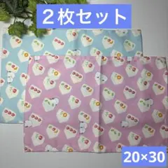 ２枚組★小さめランチョンマット★給食ナフキン★フルーツサンドシマエナガB