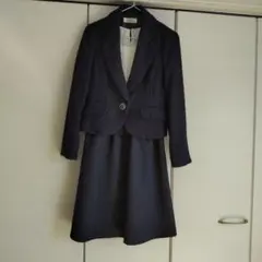 セレモニーネイビー ツイード ワンピーススーツ